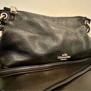 Coach Black Leather Women's Bag